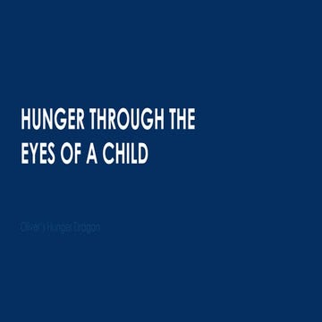 Hunger through the eyes of a child
