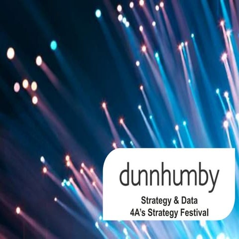 Lung Huang - Strategy & Data - 4A's Strategy Festival 2013