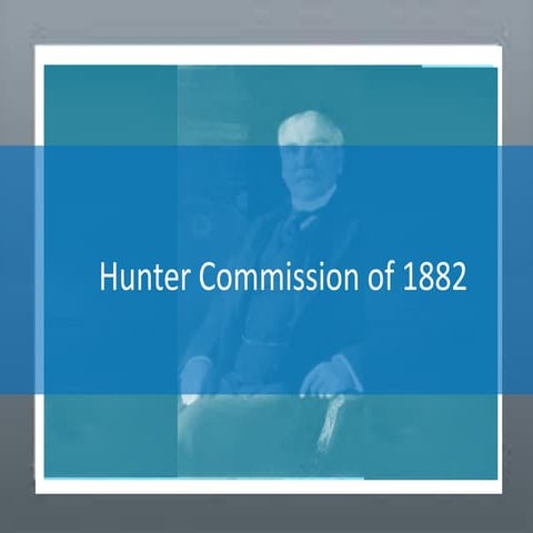 Hunter Commission Report: The First Education Commission in Indian Histroy