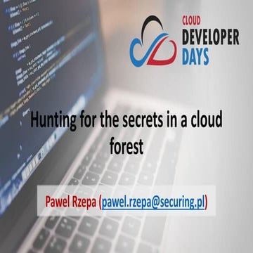 Hunting for the secrets in a cloud forest