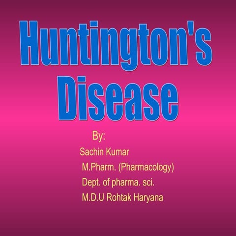Huntington’s disease