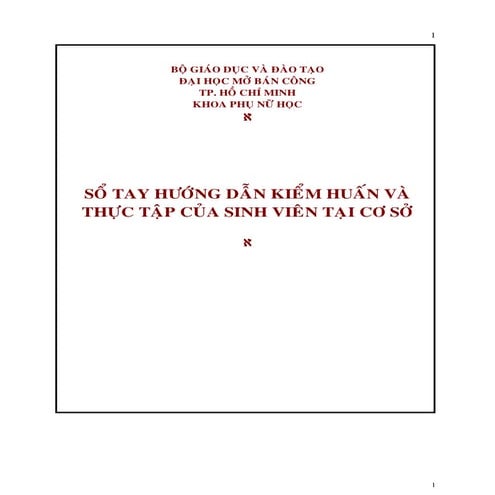 Huong dan kiem huan SV thuc tap CTXH