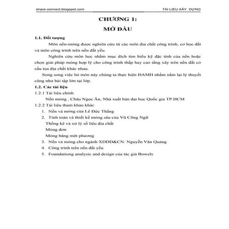 Hướng dẫn Đồ Án Nền Móng