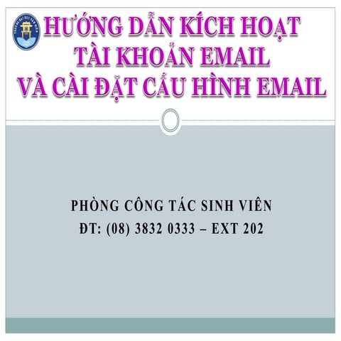 Hướng dẫn đăng nhập mail cho sinh viên VHU