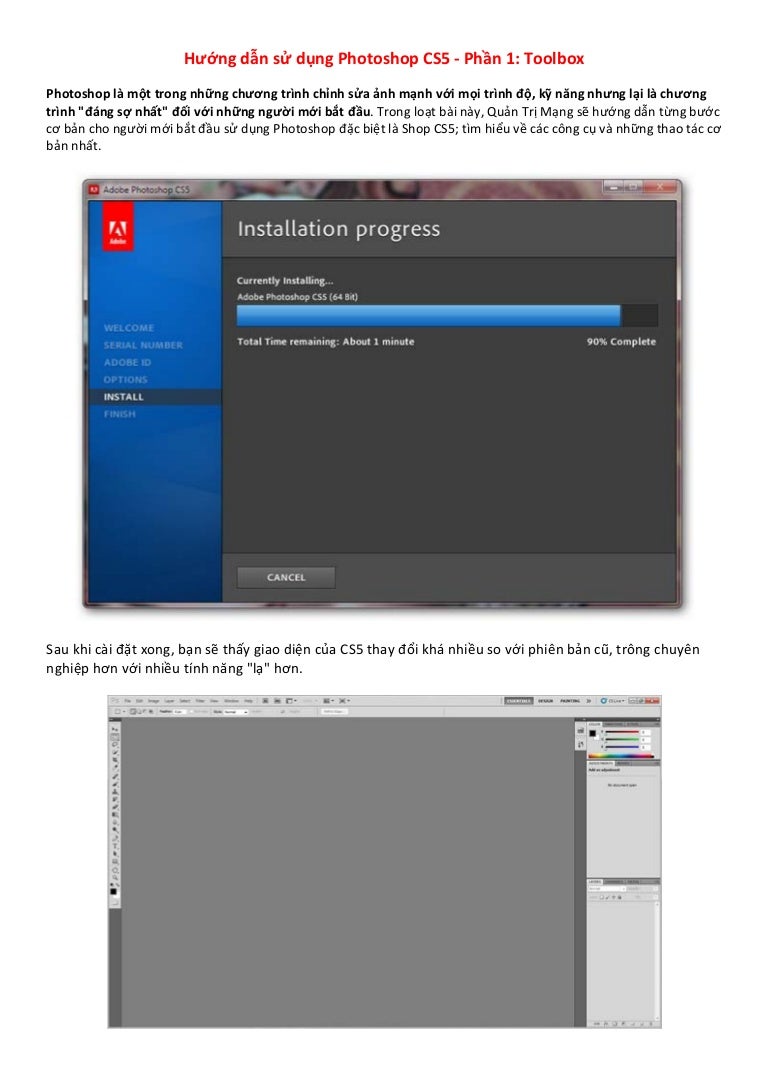 Hướng dẫn sử dụng Photoshop CS5 (tiếng Việt)