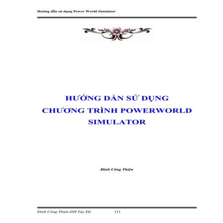 Huong dan su dung powerworld