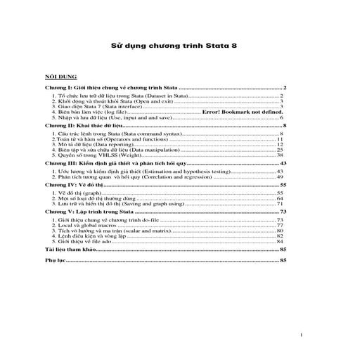 Hướng dẫn sử dụng STATA