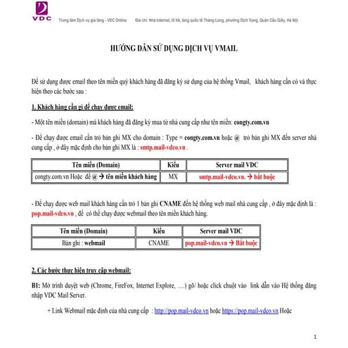 Huongdansudung vdc mailserver