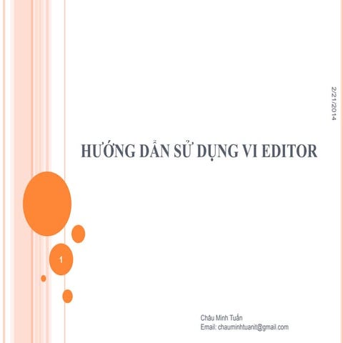 Hướng dẩn sử dụng vi editor trong linux