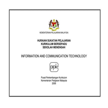 Huraian Sukatan ICT Bahasa Inggeris