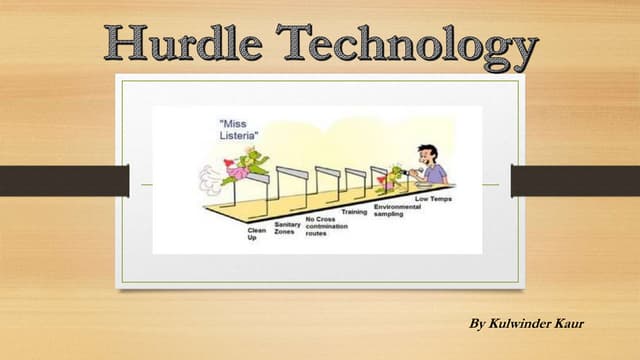 Hurdle technology