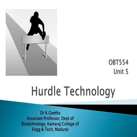 Hurdle technology 