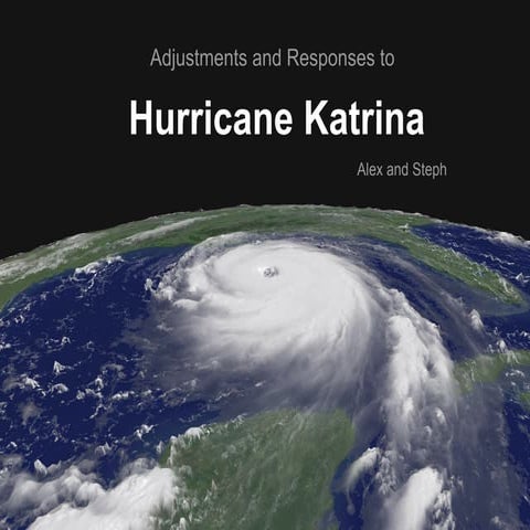 Hurricane Katrina Adjustments & Responses