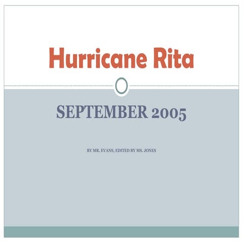 Hurricane rita.data collection pp
