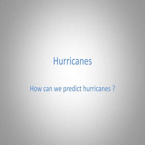 Hurricanes | PPTX