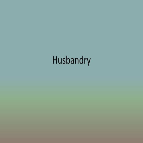 Husbandry