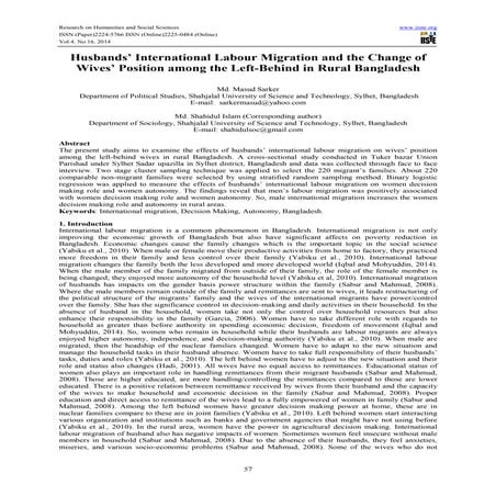 Migration, Muslim Women and Social Reproduction of Gender Inequality | PPTX