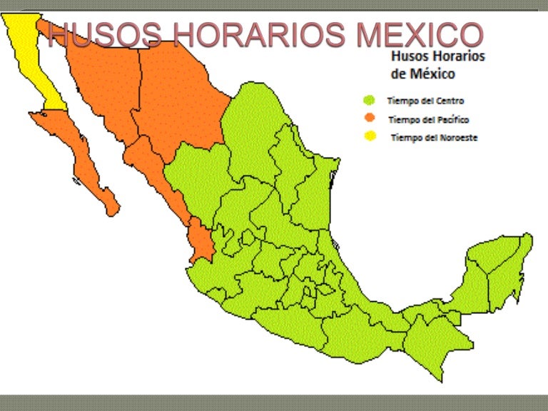 Husos horarios mexico Husos horarios mexico