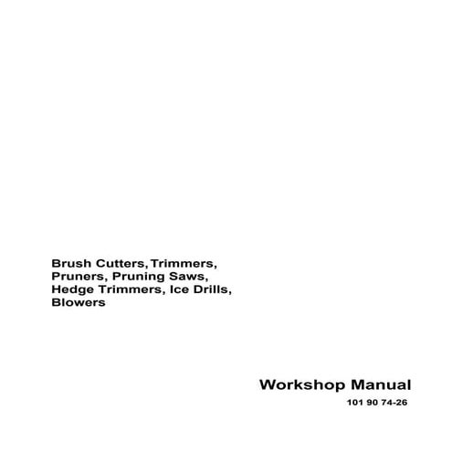Husqvarna blowers service repair manual | PDF