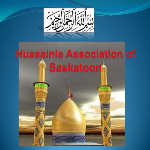 Hussainia association of saskatoon pre