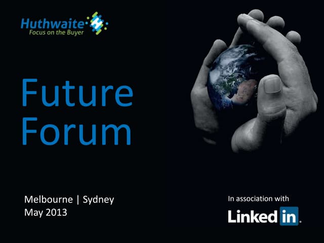 Huthwaite Future Forum: Global Insights - Social Selling