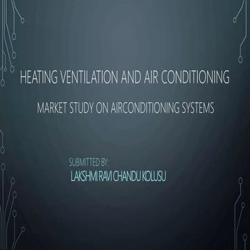 HEATING VENTILATION AND AIR CONDITIONING SYSTEMS