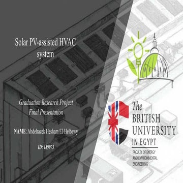 Solar PV-assisted HVAC system using Solar panels