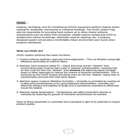 Hvac System | DOCX