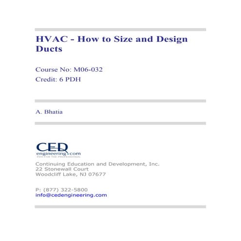 Hvac   how to size and design ducts r1