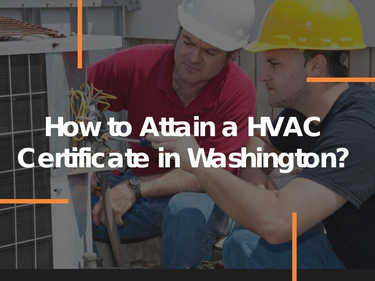 Washington HVAC License and Certificate Requirements