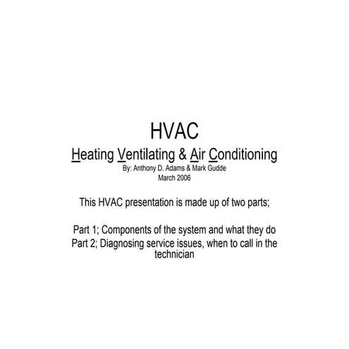 HVAC Service Class