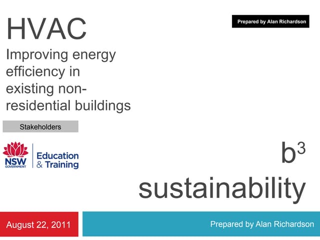 HVAC Energy Efficiency in Commercial Buildings