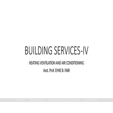 HVAC modlue on hvac and fire fighting ,fixtures