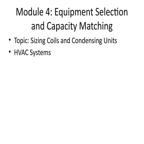 Comprehensive Guide to HVAC Coil and Condensing Unit Sizing for Optimal ...
