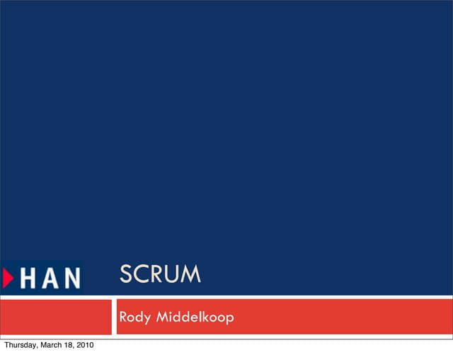 Scrum implemented in an educational context