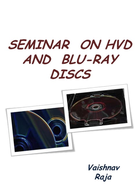 blu ray disc | PPTX | Cameras and Camcorders | Consumer Electronics