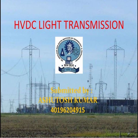 HVDC TRANSMISSION LINE  PPT
