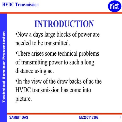 Hvdc transmission