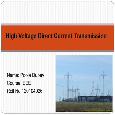 Hvdc transmission & its applications