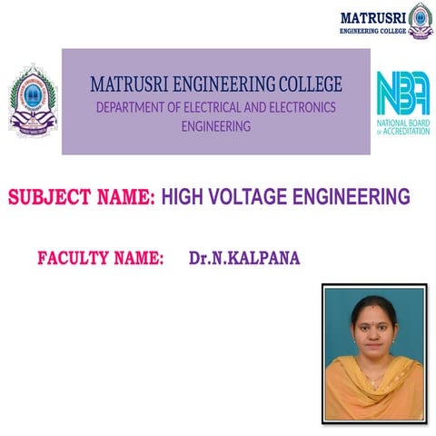 Conduction And Breakdown In Gaseous Insu