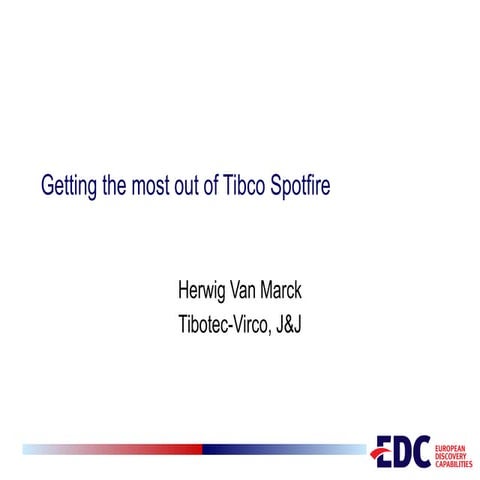 Getting the most out of Tibco Spotfire