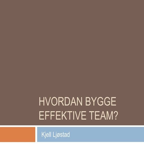 Firo - En Modell For Gruppeutvikling | PPT