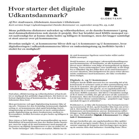 Digital modenhed i kommunerne | PDF