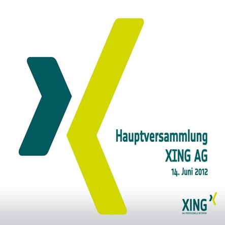 XING Hauptversammlung 14.Juni 2012