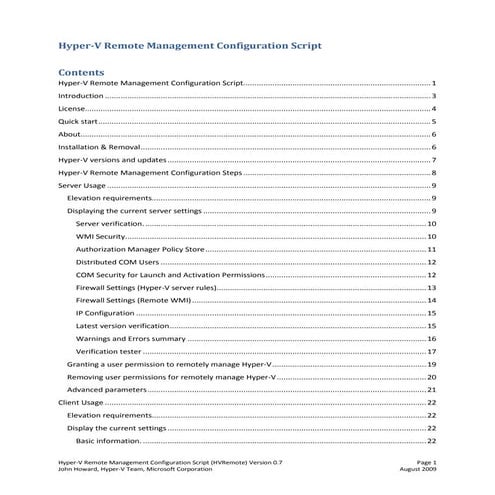 Hv remote documentation 0.7