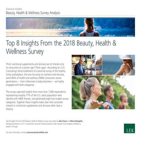 Top 8 Insights From the 2018 Beauty, Health & Wellness Survey