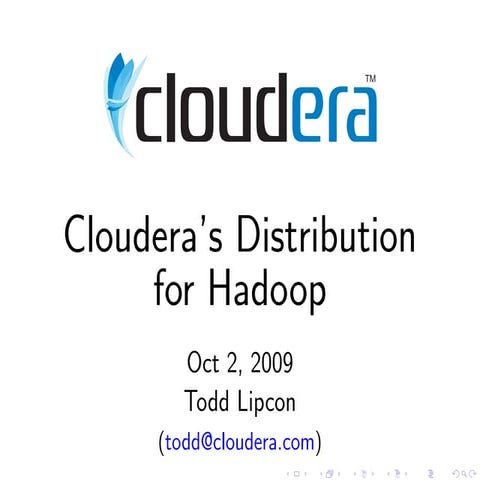 Hw09   Clouderas Distribution For Hadoop