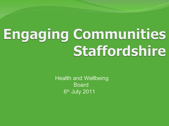 Health and Wellbeing Board Presentation_060711