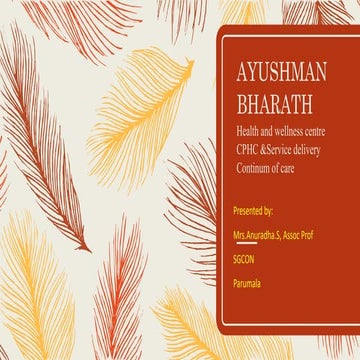 HWC AND CHC -AYUSHMAN BHARATH