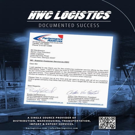 Hwc logistics ad january 31, 2013